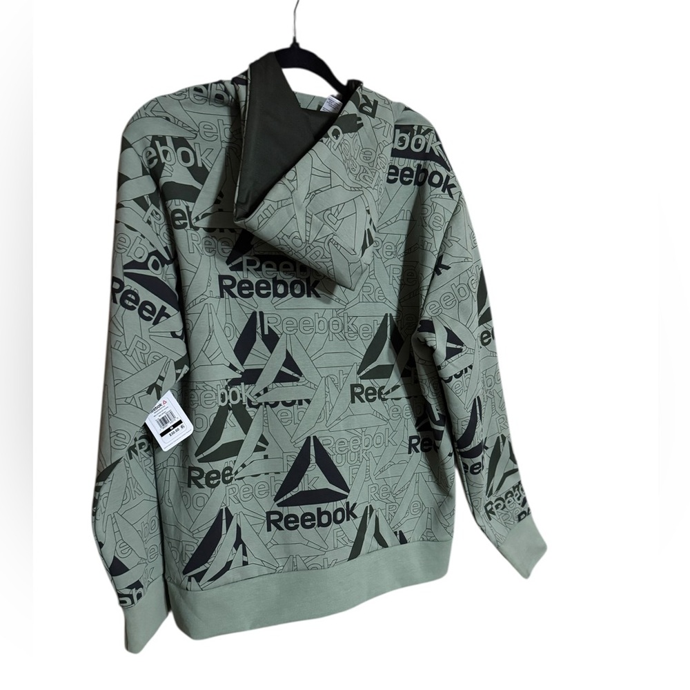 Reebok Men’s Unwind Hoodie Sz M New With Tags. Color is Sea Spray (green) - Picture 6 of 13